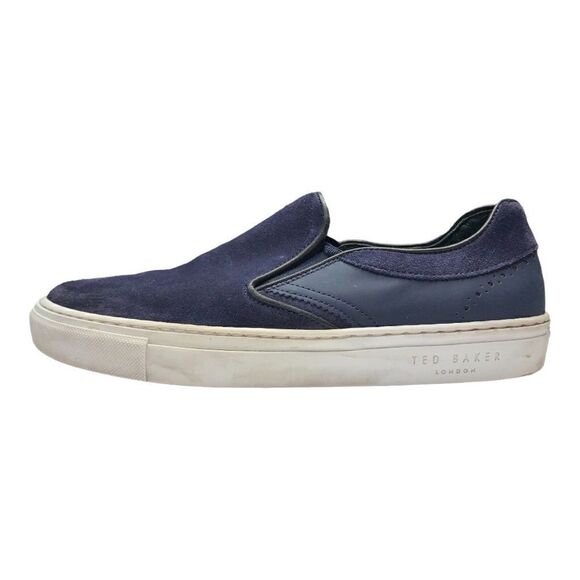 Ted Baker Slip on Sneakers in Suede Navy Size 40 - Picture 6 of 9